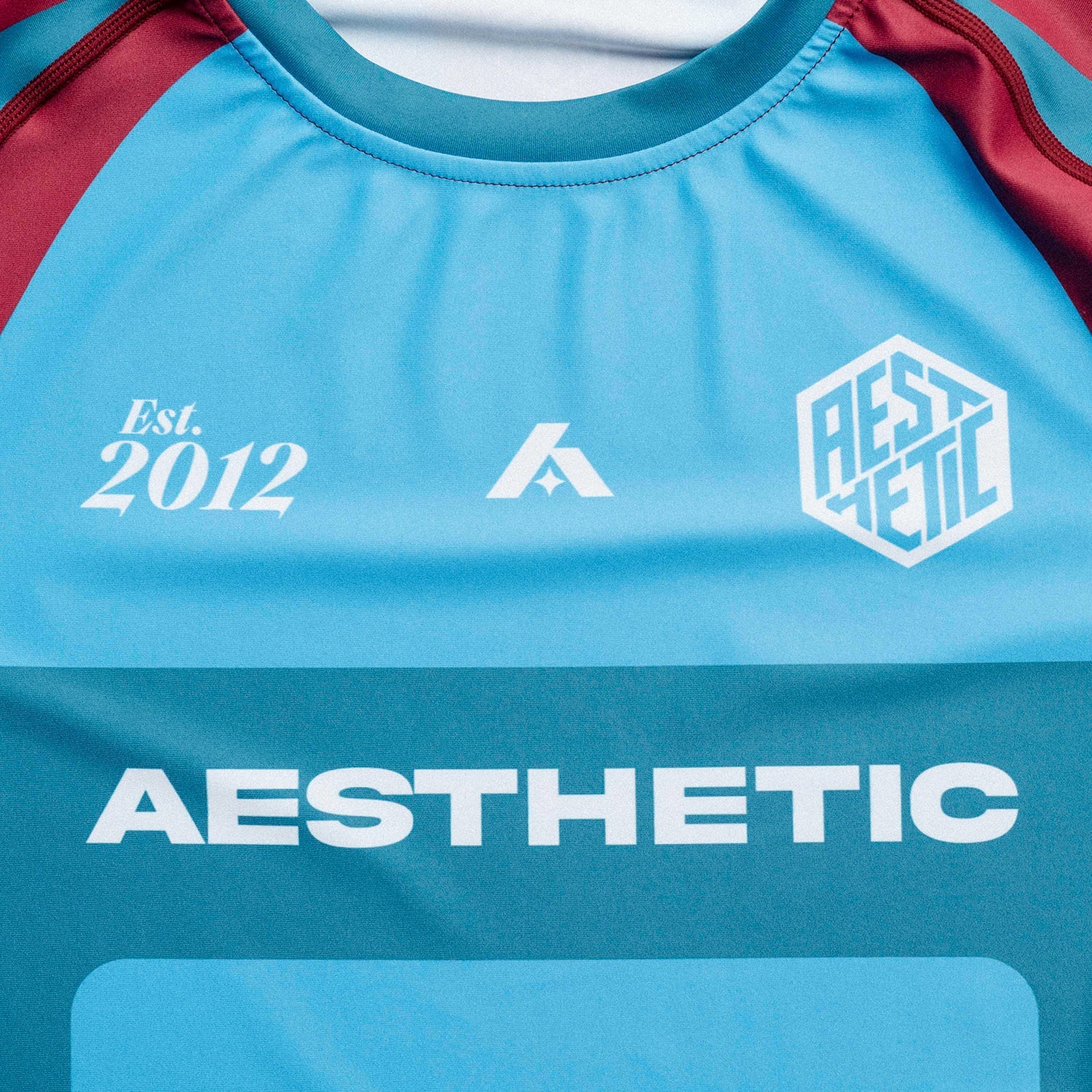 Cross Short Sleeve Rashguard (Maroon) - Image 3
