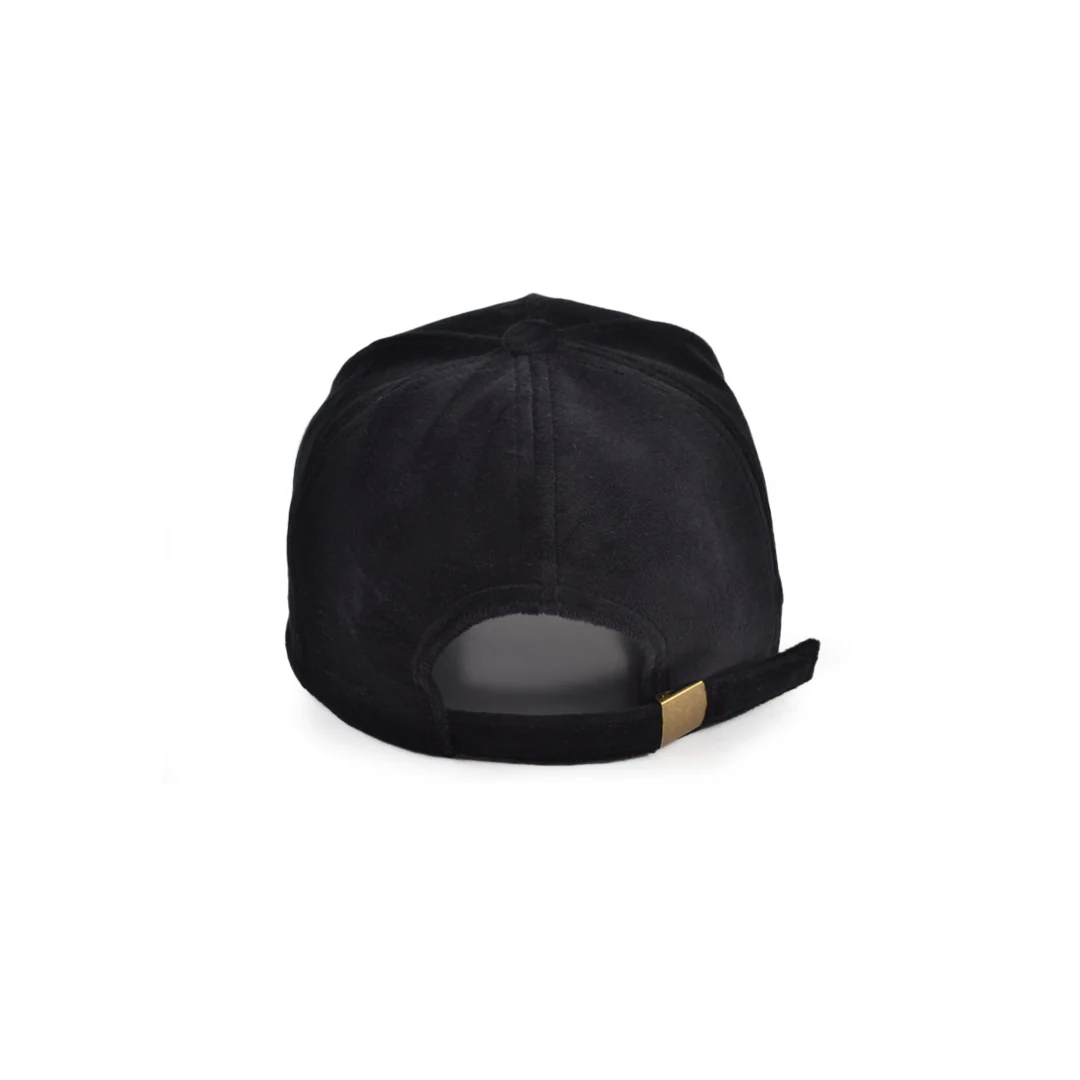 'Fear No Man' Velvet Baseball Cap - Image 3