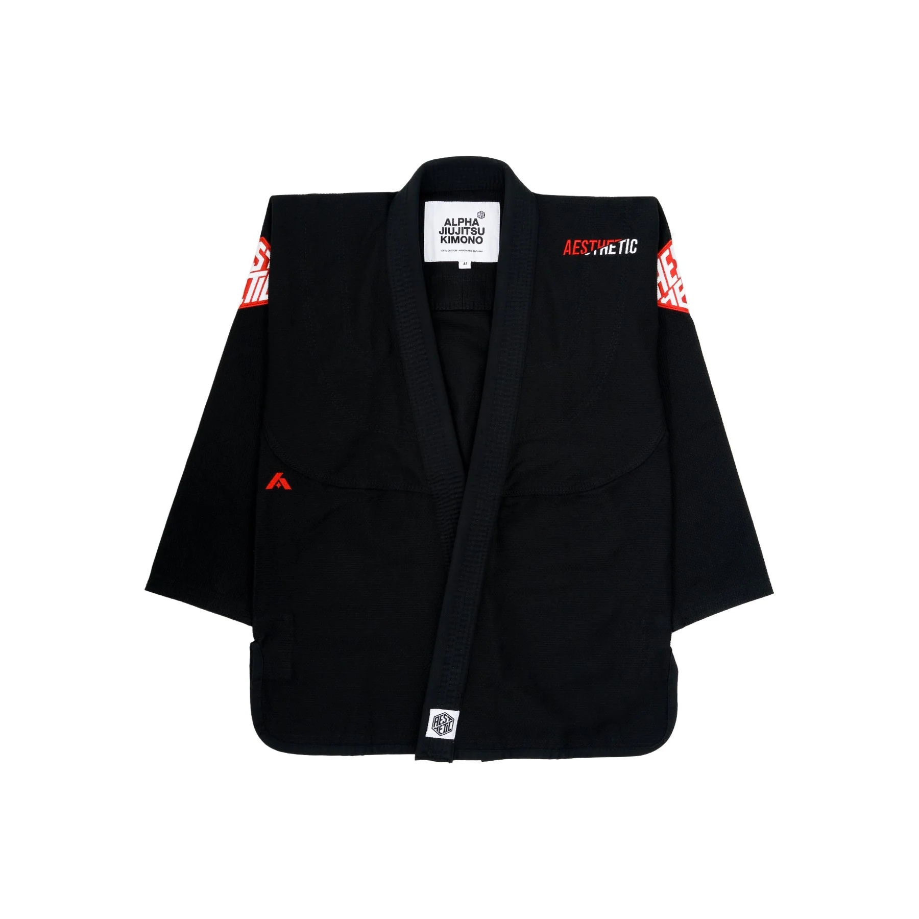 The Alpha+ Kimono (Black/Vermillion)